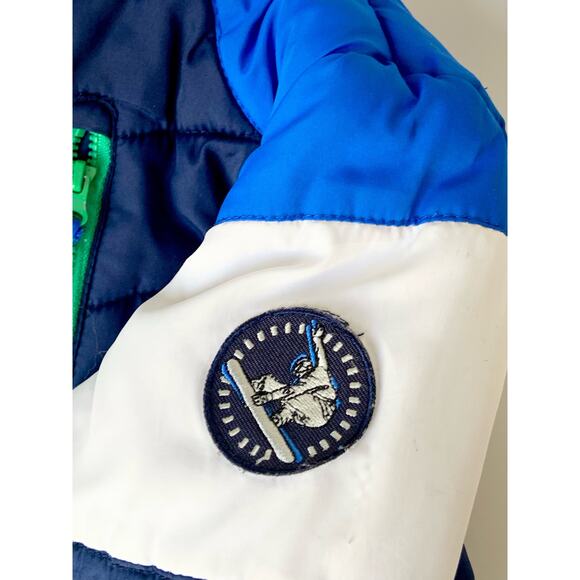 Rothschild Toddler boys Blue Green Navy Puffy Jacket 24M 2T - Picture 8 of 14